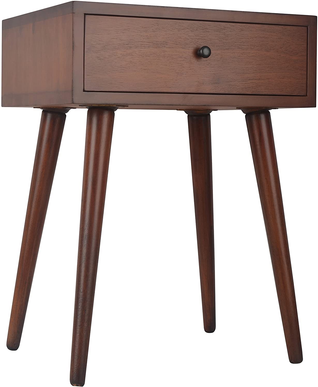 Side Tables: Wood One Drawer Side Table