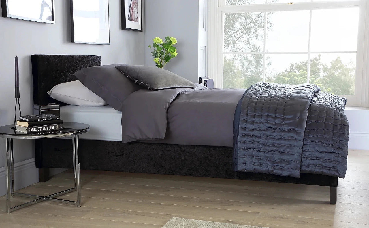 Single Bed: Berlin Style Fabric Single Bed