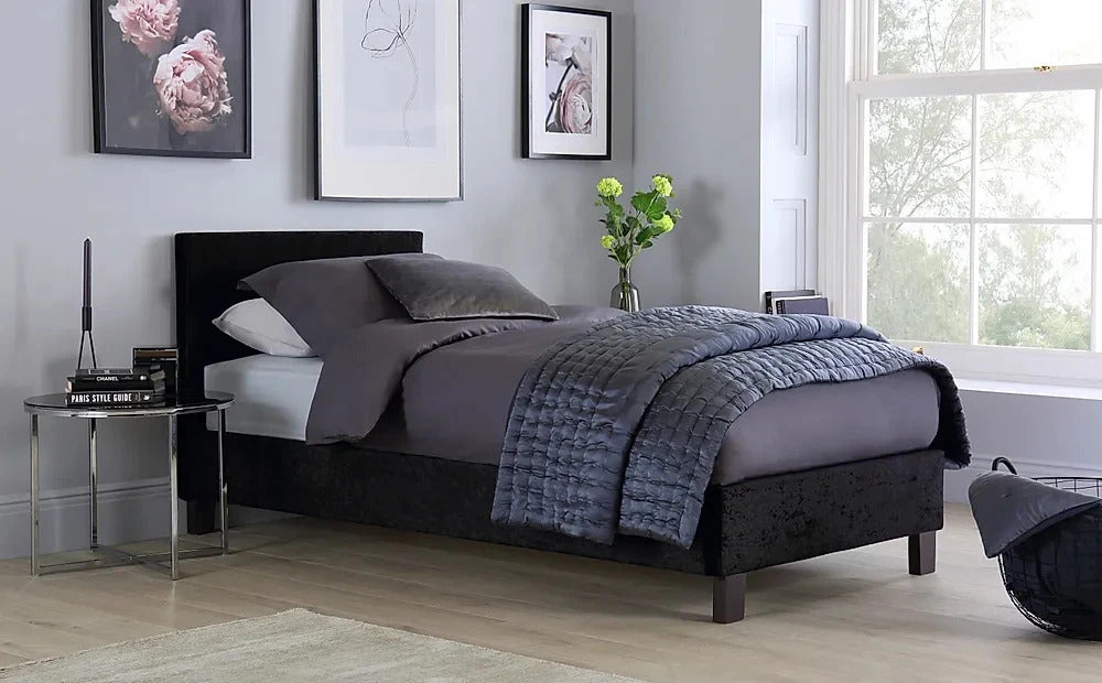 Single Bed: Berlin Style Fabric Single Bed