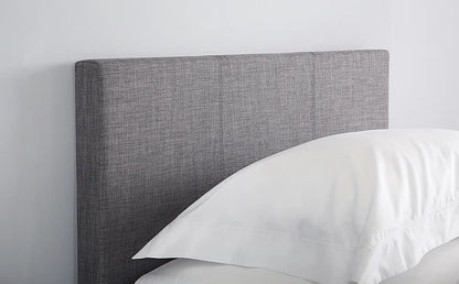Single Bed: Berlin Style Grey Fabric Single Bed
