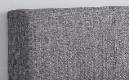 Single Bed: Berlin Style Grey Fabric Single Bed