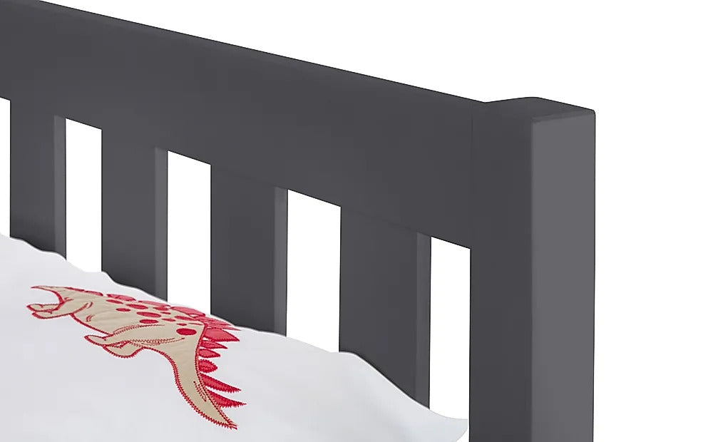 Single Bed: Dark Grey Single Bed