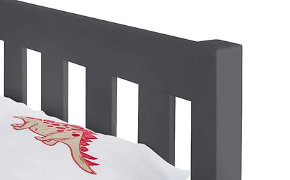 Single Bed: Dark Grey Single Bed
