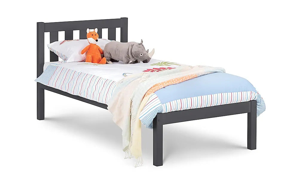 Single Bed: Dark Grey Single Bed