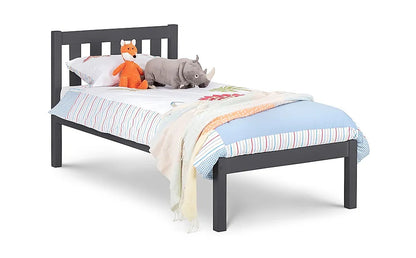 Single Bed: Dark Grey Single Bed