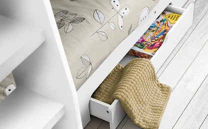 Bunk Bed: Midsleeper  Bunk Bed with Storage Single Bed