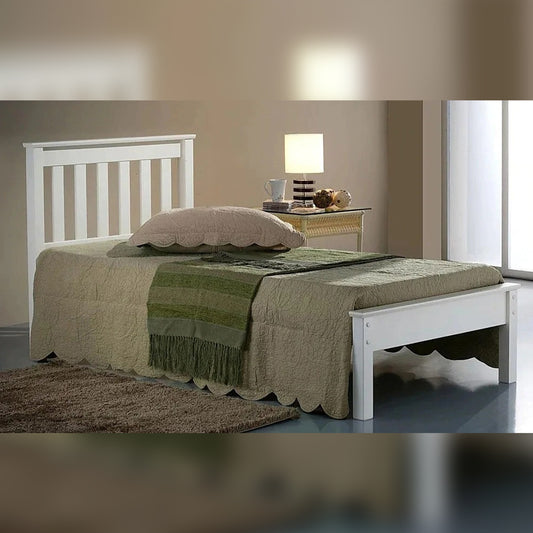 Single Bed: Wooden Single Bed