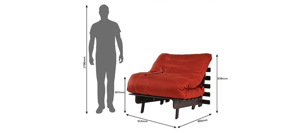  Futon: Wooden Single Futon Sofa Cum Bed