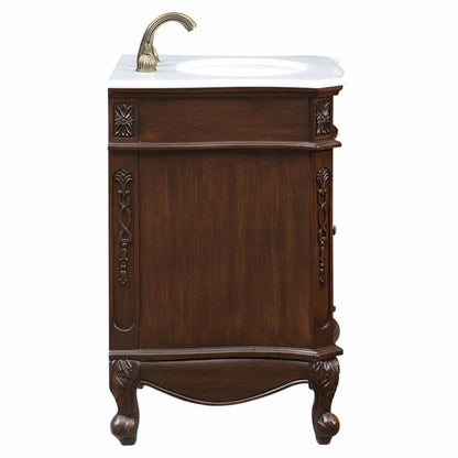 Single Sink Vanities: 24 in. Coffee Single Bathroom Vanity