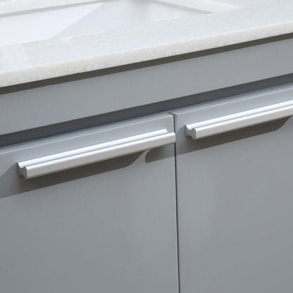 Single Sink Vanities: 30 in. Grey Single Bathroom Vanity Set