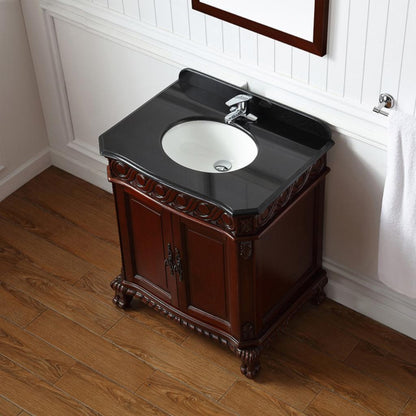 Single Sink Vanities: 30 in. Single Bathroom Vanity