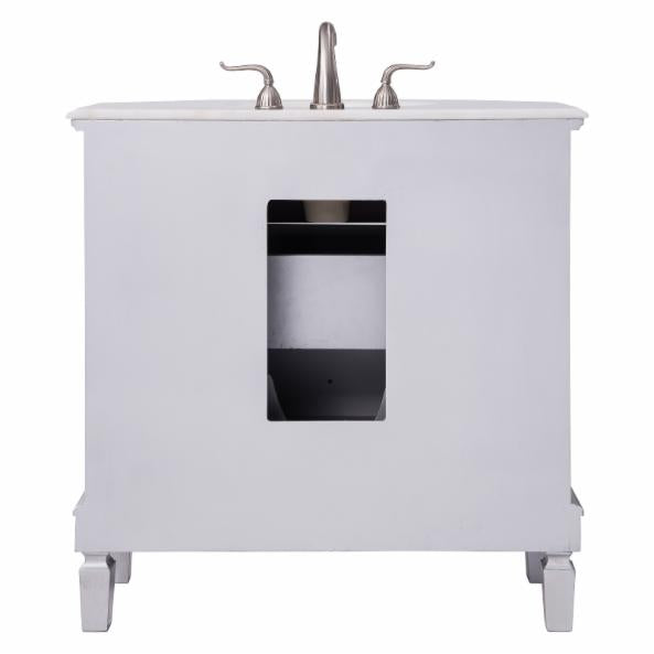 Single Sink Vanities: 35 in. Single Bathroom Vanity Base