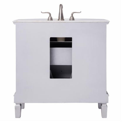 Single Sink Vanities: 35 in. Single Bathroom Vanity Base