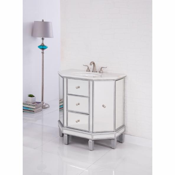 Single Sink Vanities: 35 in. Single Bathroom Vanity Base