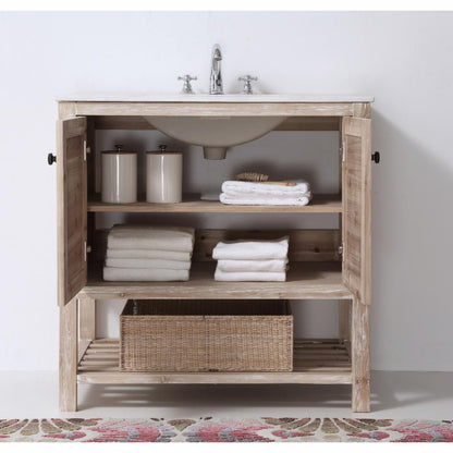 Single Sink Vanities: 36 in. Single Bathroom Vanity