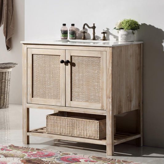Single Sink Vanities: 36 in. Single Bathroom Vanity