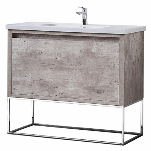 Single Sink Vanities: 40 in. Single Sink Bathroom Vanity