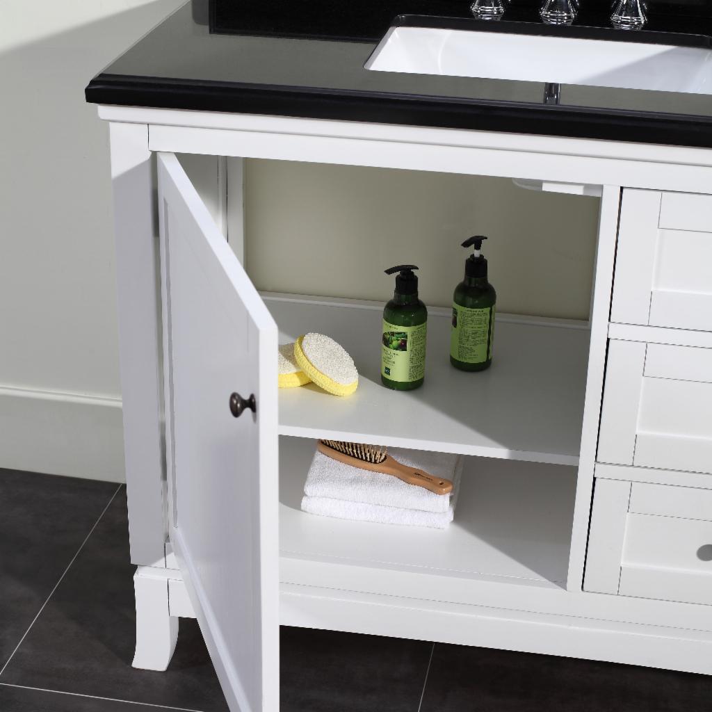 Single Sink Vanities: 42 in. Single Bathroom Vanity