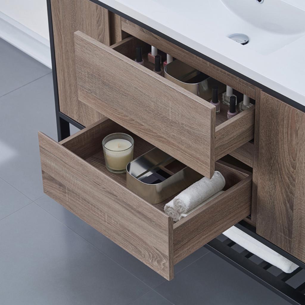 Single Sink Vanities: 48 in. Single Bathroom Vanity