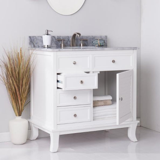 Single Sink Vanities: White Vanity Sink