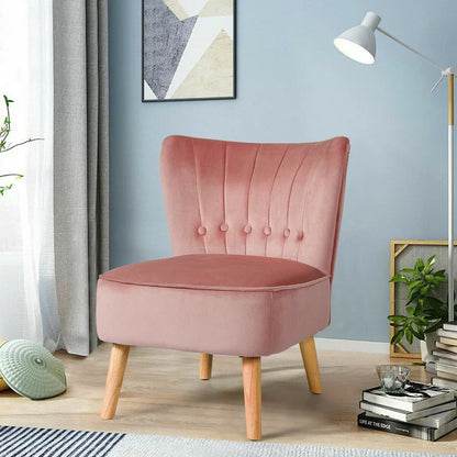 Slipper Chair: 21'' Wide Velvet Slipper Chair