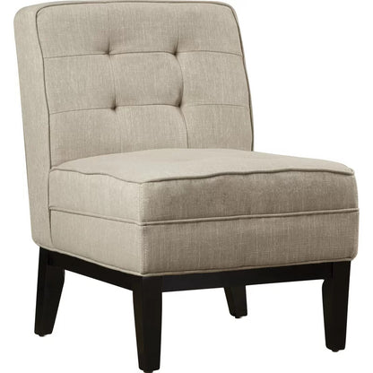 Slipper Chair: 22.4'' Wide Tufted Slipper Chair