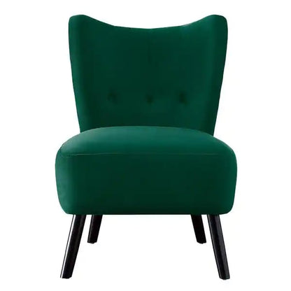 Slipper Chair: 22.5'' Wide Tufted Velvet Slipper Chair