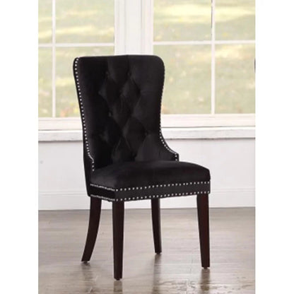 Slipper Chair: 22.83'' Wide Tufted Velvet Slipper Chair