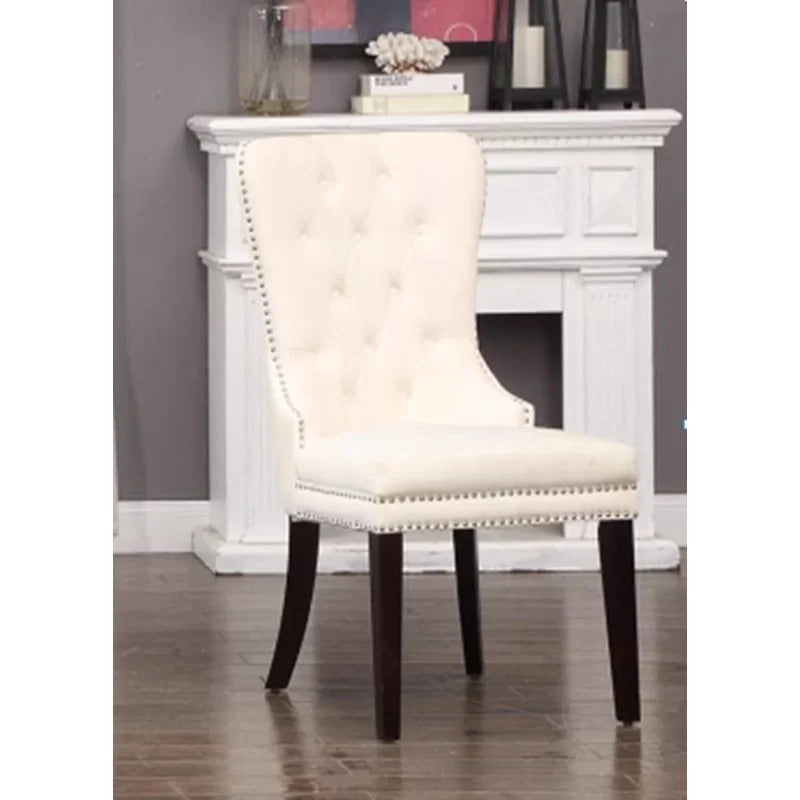 Slipper Chair: 22.83'' Wide Tufted Velvet Slipper Chair