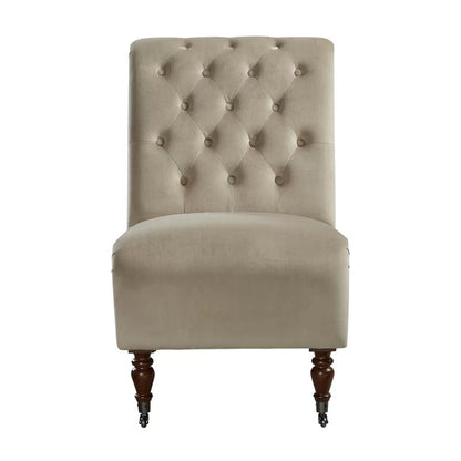 Slipper Chair: 23.5'' Wide Tufted Slipper Chair