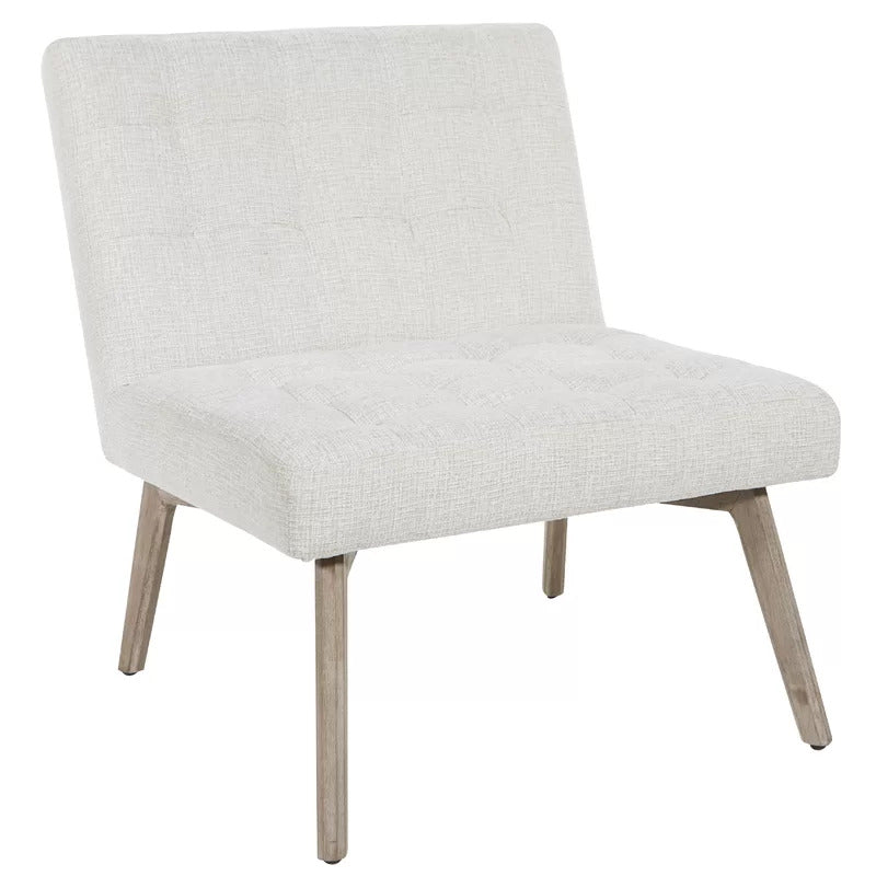 Slipper Chair: 26.5'' Wide Tufted Slipper Chair