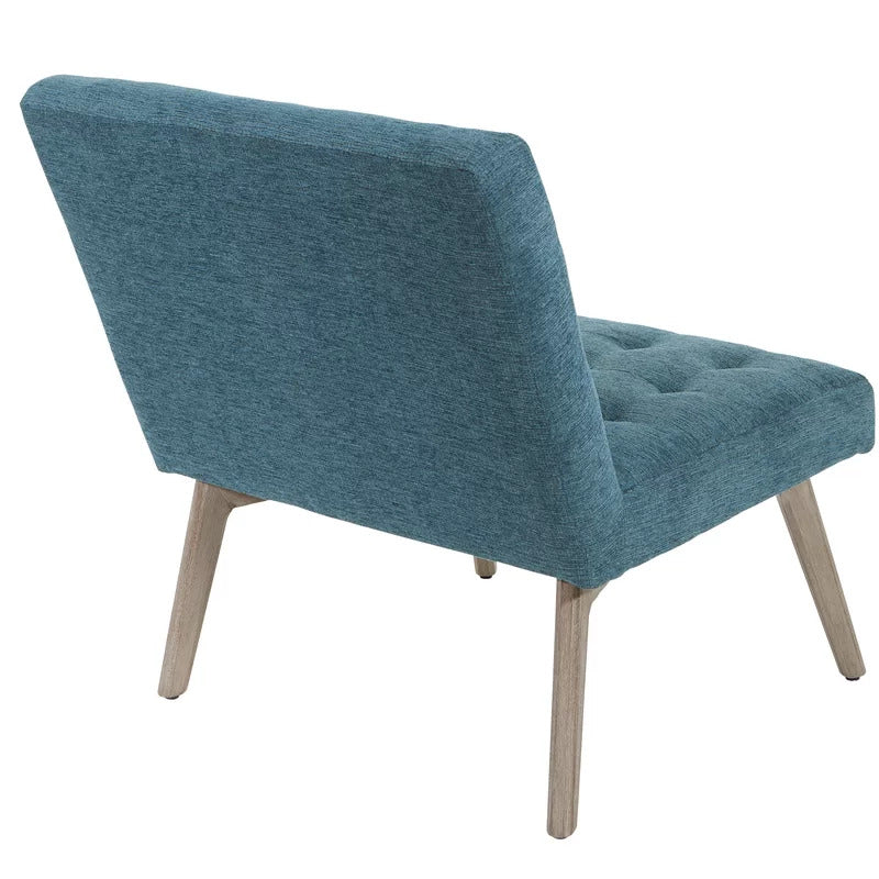 Slipper Chair: 26.5'' Wide Tufted Slipper Chair