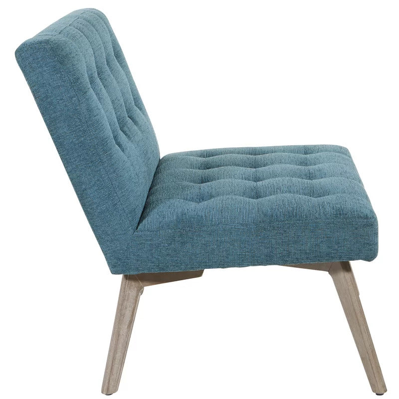 Slipper Chair: 26.5'' Wide Tufted Slipper Chair