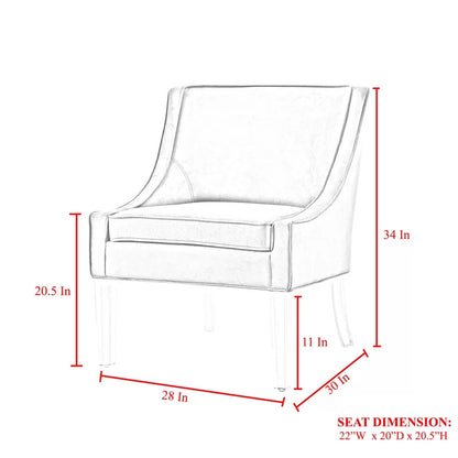 Slipper Chair: Wide Velvet Slipper Chair