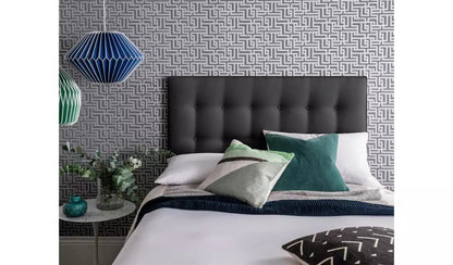 Small Double Bed: Ebony 2 Drawer Small Double Bed