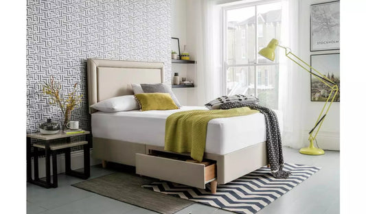 Small Double Bed: Sandstone Small Double Bed