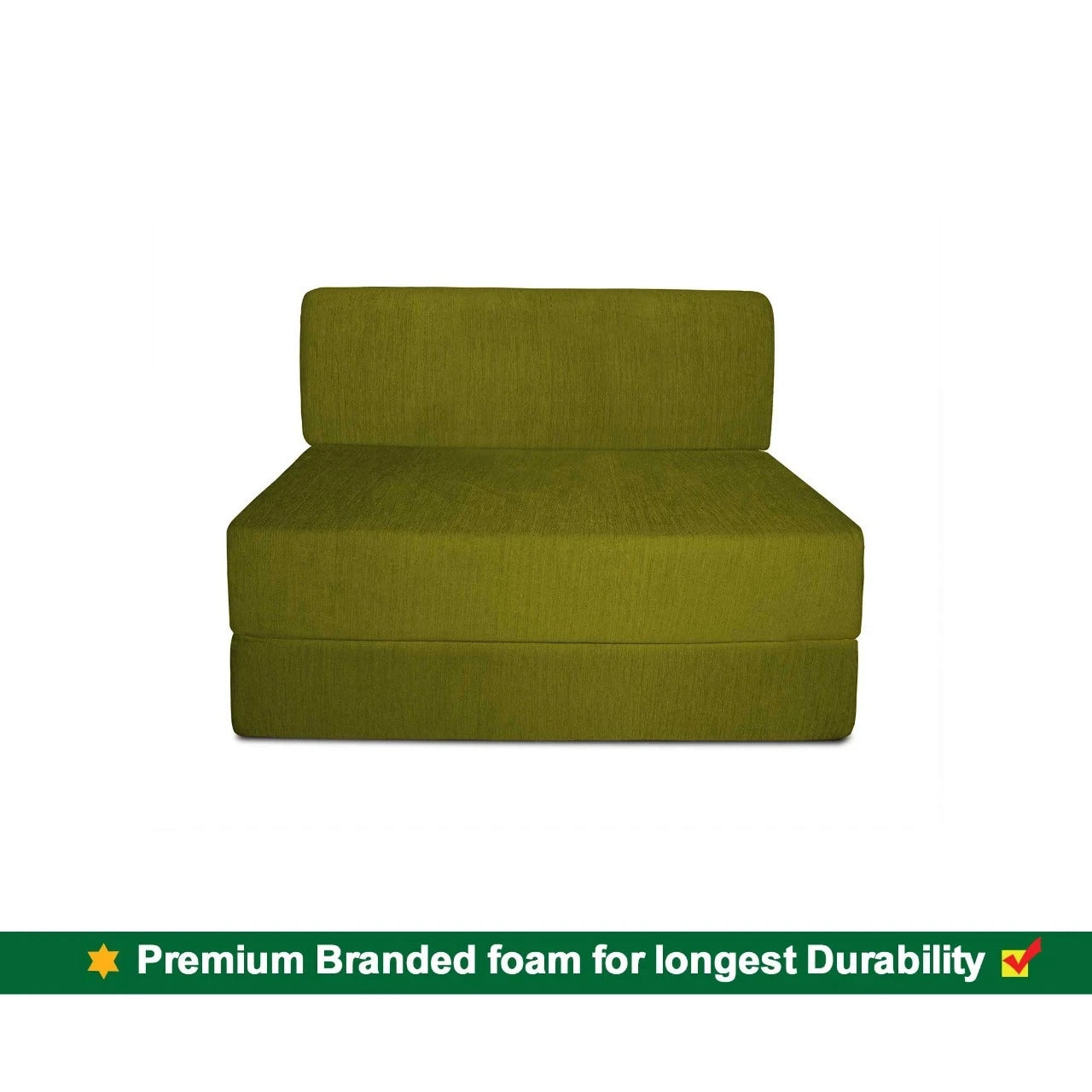 Sofa Cum Beds: 1 Seater Sofa Bed- - 2.5ft x 6ft Designer cushions
