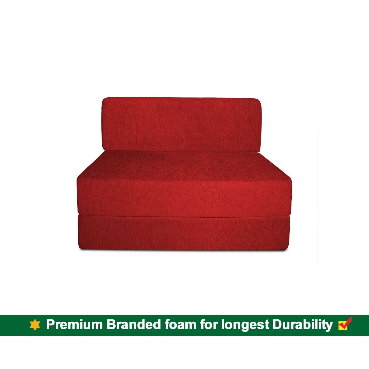 Sofa Cum Beds: 1 Seater Sofa Bed- - 2.5ft x 6ft Designer cushions