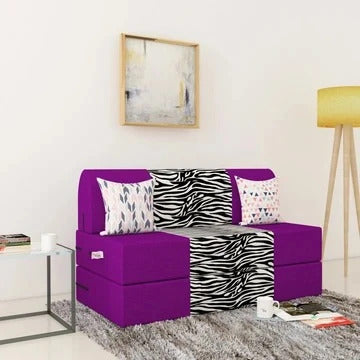 Sofa Cum Beds: 2 Seater Sofa Bed- 4ft x 6ft with Free micro fiber Designer cushions
