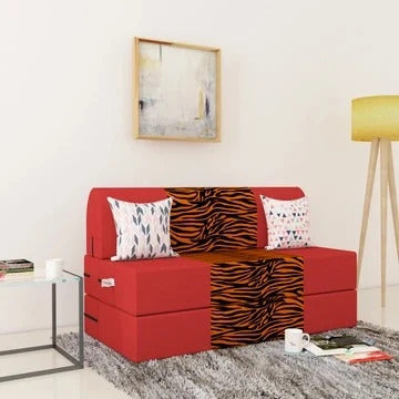 Sofa Cum Beds: 2 Seater Sofa Bed- 4ft x 6ft with Free micro fiber Designer cushions