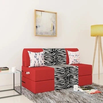 Sofa Cum Beds: 2 Seater Sofa Bed- 4ft x 6ft with Free micro fiber Designer cushions
