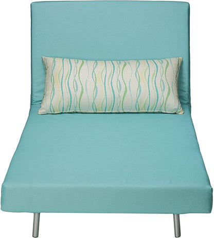 Sofa Cum Beds Accent Chair futon, Aqua Blue 