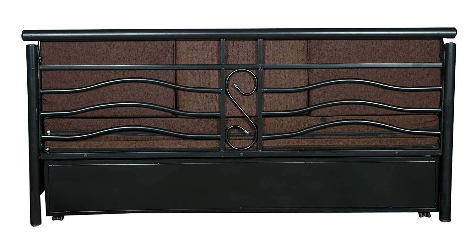 Sofa Cum Beds: Brown Sofa Cum Bed with Hydraulic Storage
