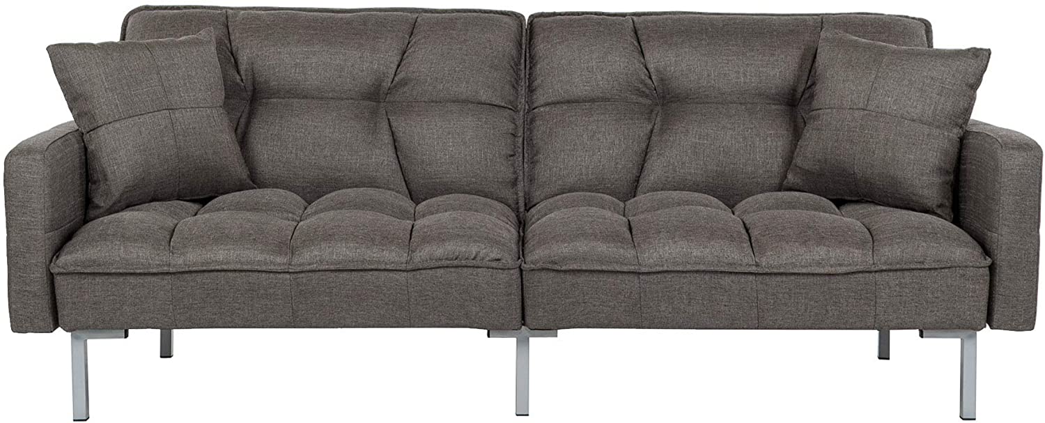 Sofa Cum Beds Fabric Split back Living Room Sleeper Futon