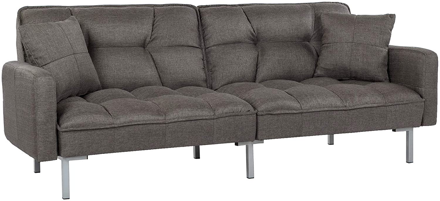 Sofa Cum Beds Fabric Split back Living Room Sleeper Futon