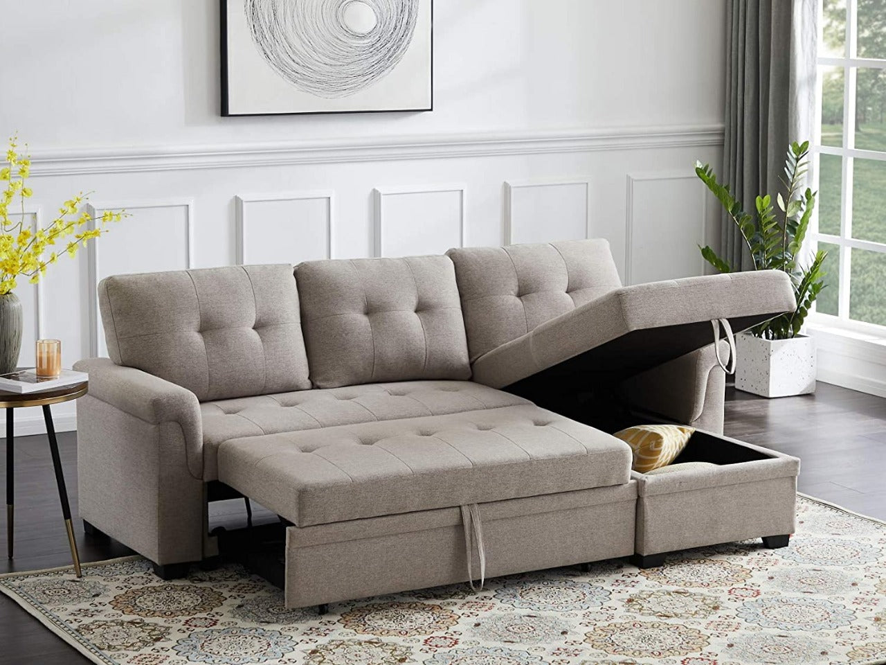 L Shape Sofa : Sleeper Sectional Sofa