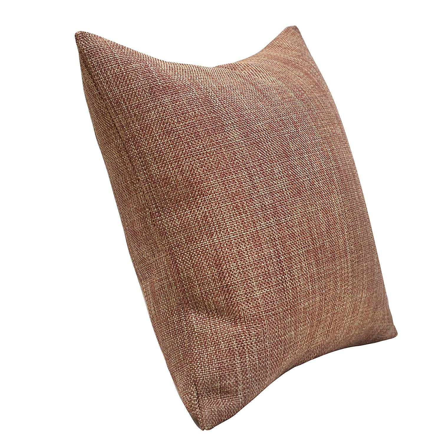  Solid Jute Cushion Covers Orange (Set of 5)