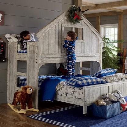 Bunk Bed: Solid Wood Standard Bunk Bed