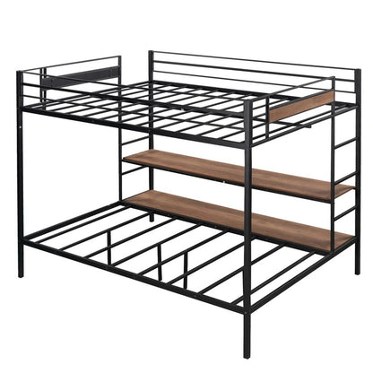 Bunk Bed: Standard Bunk Bed with Shelves