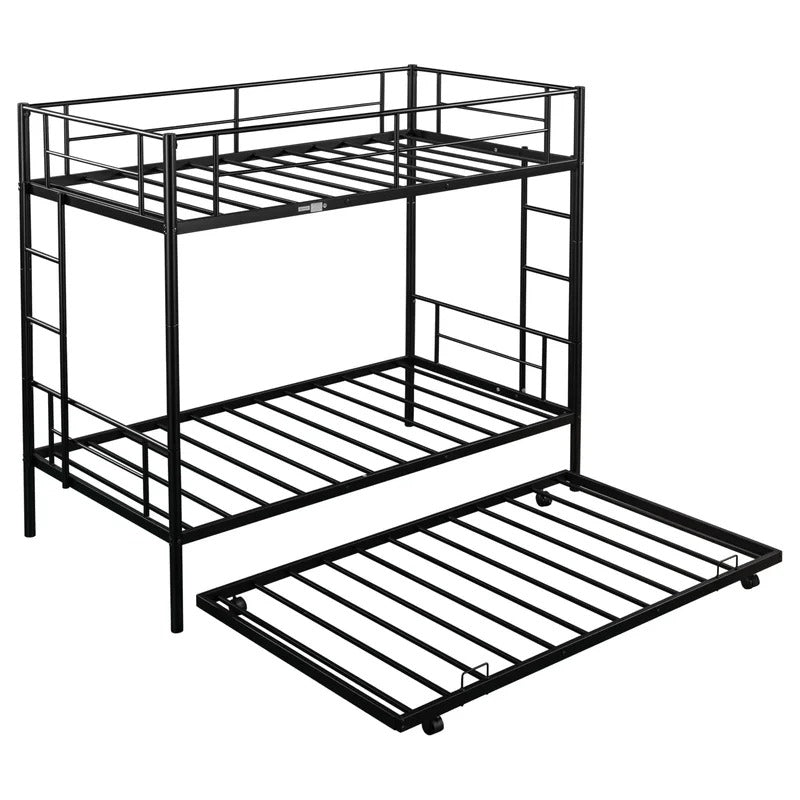Bunk Bed: Standard Bunk Bed with Trundle(Metal)